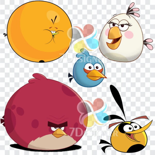 Kit Digital Angry Birds com 183 Imagens em PNG - Imagem 2