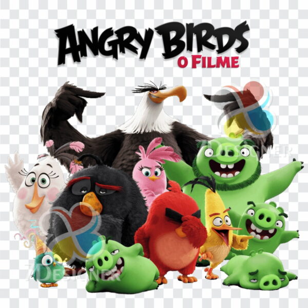 Kit Digital Angry Birds com 183 Imagens em PNG - Imagem 3