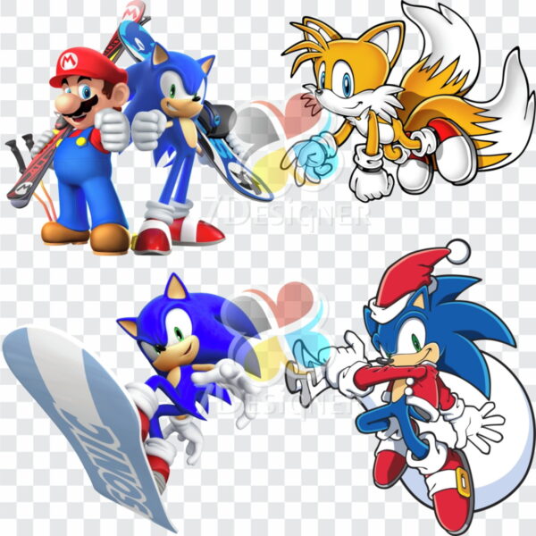 Kit Digital Sonic com 455 Imagens em PNG - Imagem 2