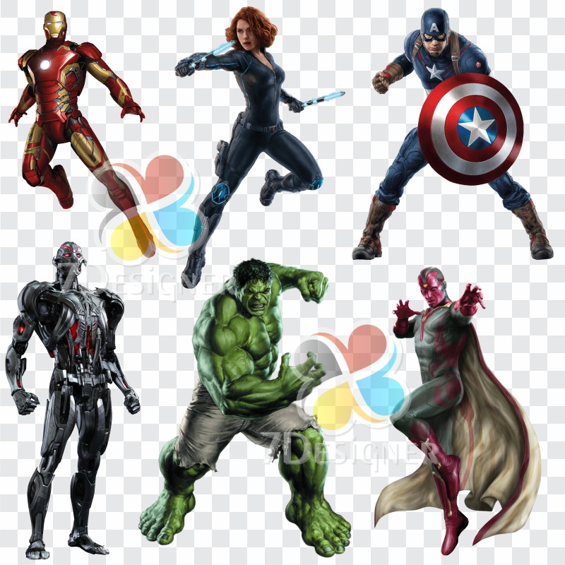 Kit Digital Vingadores 368 Imagens PNG - 7Designer