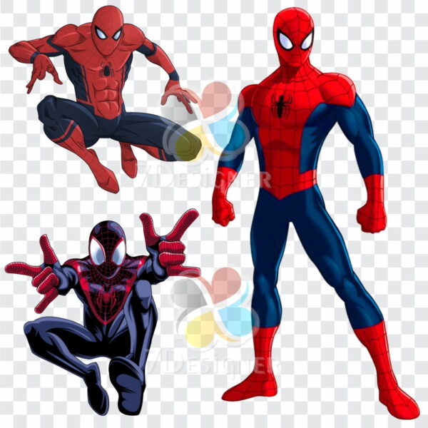 Kit Digital Homem Aranha 150 Imagens em PNG - Imagem 2