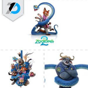 Kit Digital Zootopia Com 50 Imagens em PNG + 11 JPG em Alta Definição