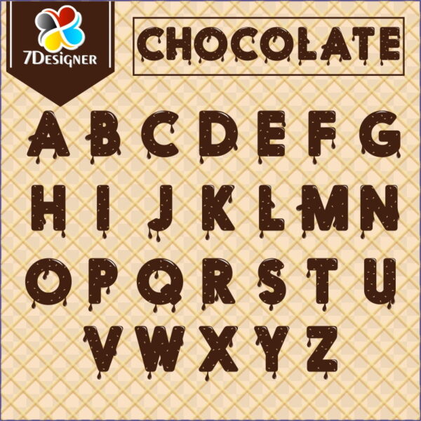 Kit Digital - Alfabeto Chocolate - Kit Digital #2