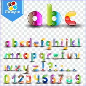 Kit Digital Alfabeto Colorido (Letras)