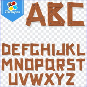 Kit Digital Alfabeto Madeira (Letras)