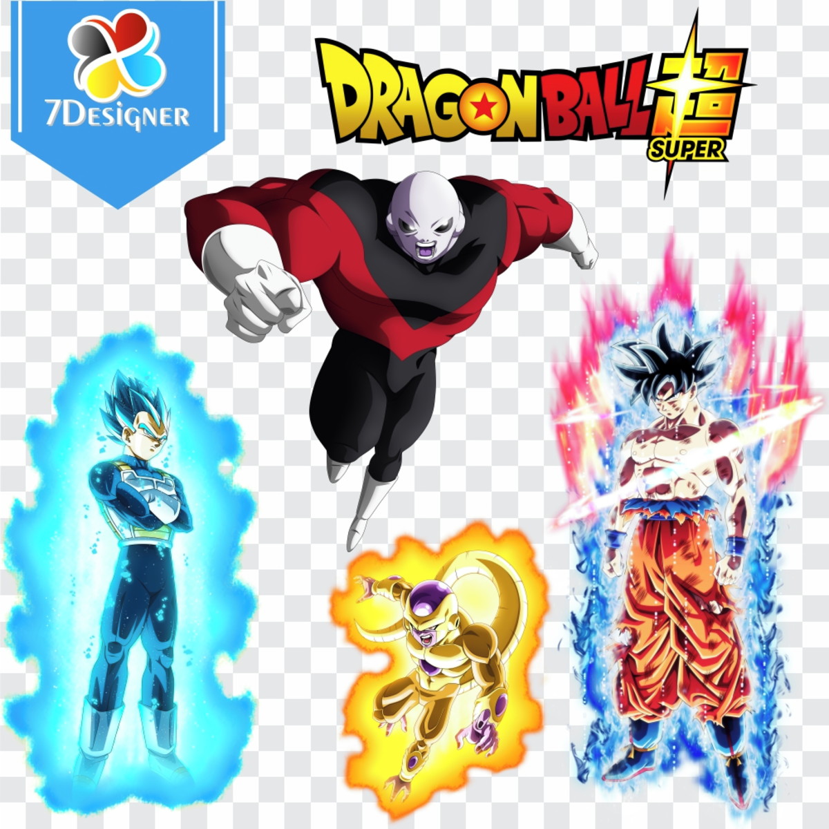 Kit Digital Dragon Ball Super 124 PNG + 23 JPG