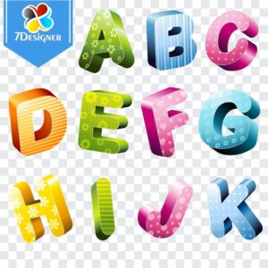 Kit Digital Alfabeto 3D Multiformas - Kit Digital #10