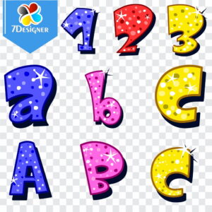 Kit Digital Alfabeto Brilhantes #11