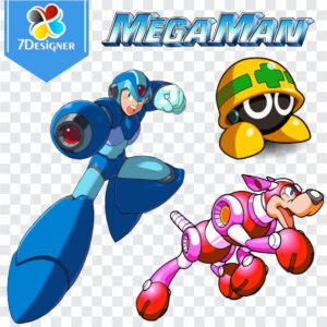 Kit Digital MegaMan 120 Imagens PNG